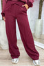 Yours to keep trousers - Bordeaux