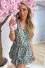 Clover ruffle jumper - Army