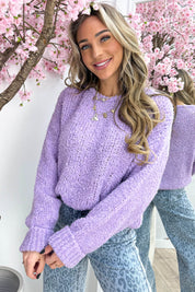 Cloudy days trui - Lila