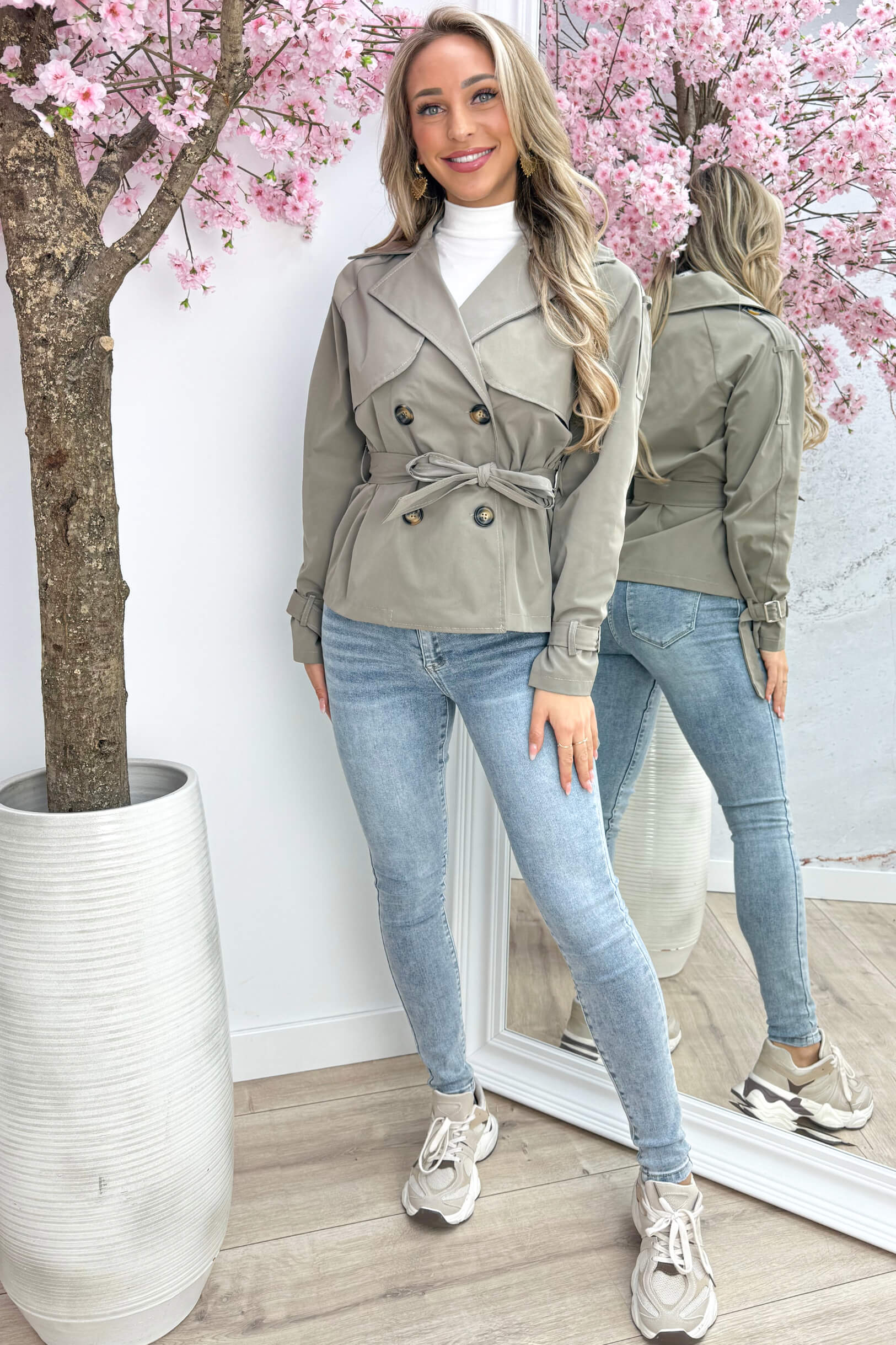 On trench trenchcoat - Taupe