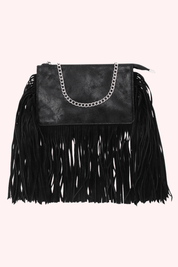 All time favorite fringe bag - Zwart
