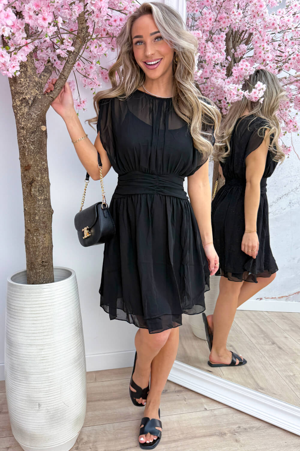 Bella dreamy dress - Zwart