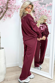 Smocked la comfy co-ord - Bordeaux